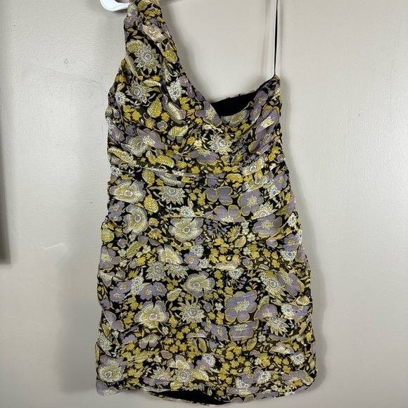 Zara one shoulder dress p2p 17 nwt length 31 from length to top of strap - Picture 8 of 8